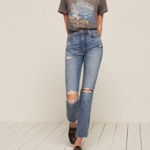 PETITE Reformation High Cigarette Jean - Salton